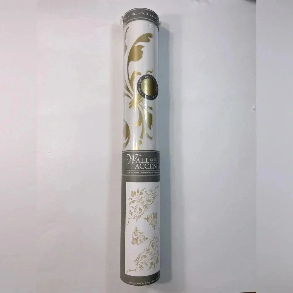 Designer Wall Accents - Gold  Foil Design – Adhesive Wall Art– BNIB.
